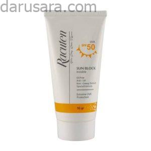 کرم ضد آفتاب بی رنگ پوست چرب و مختلط SPF50